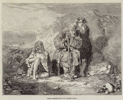 Irish Mendicants by Alfred Downing Fripp